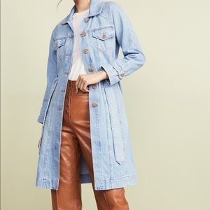 Ei8htdreams denim belted coat NWT S